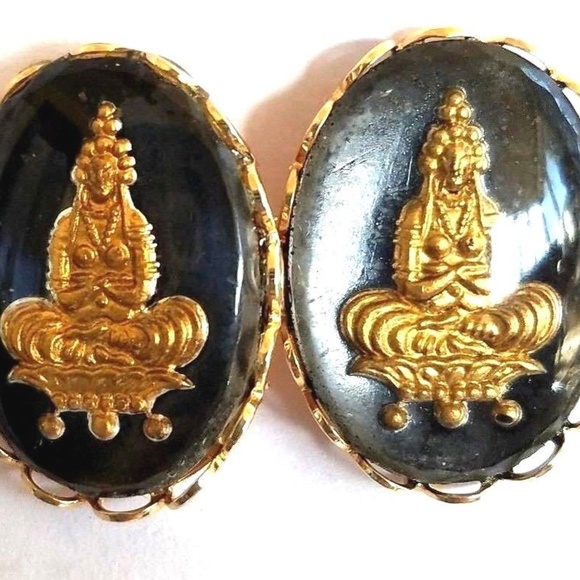 Other - ⬇Vintage Buddhist Monk Meditating Cuff Links